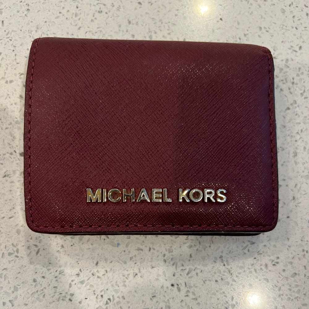 Burgundy Michael Kors Wallet